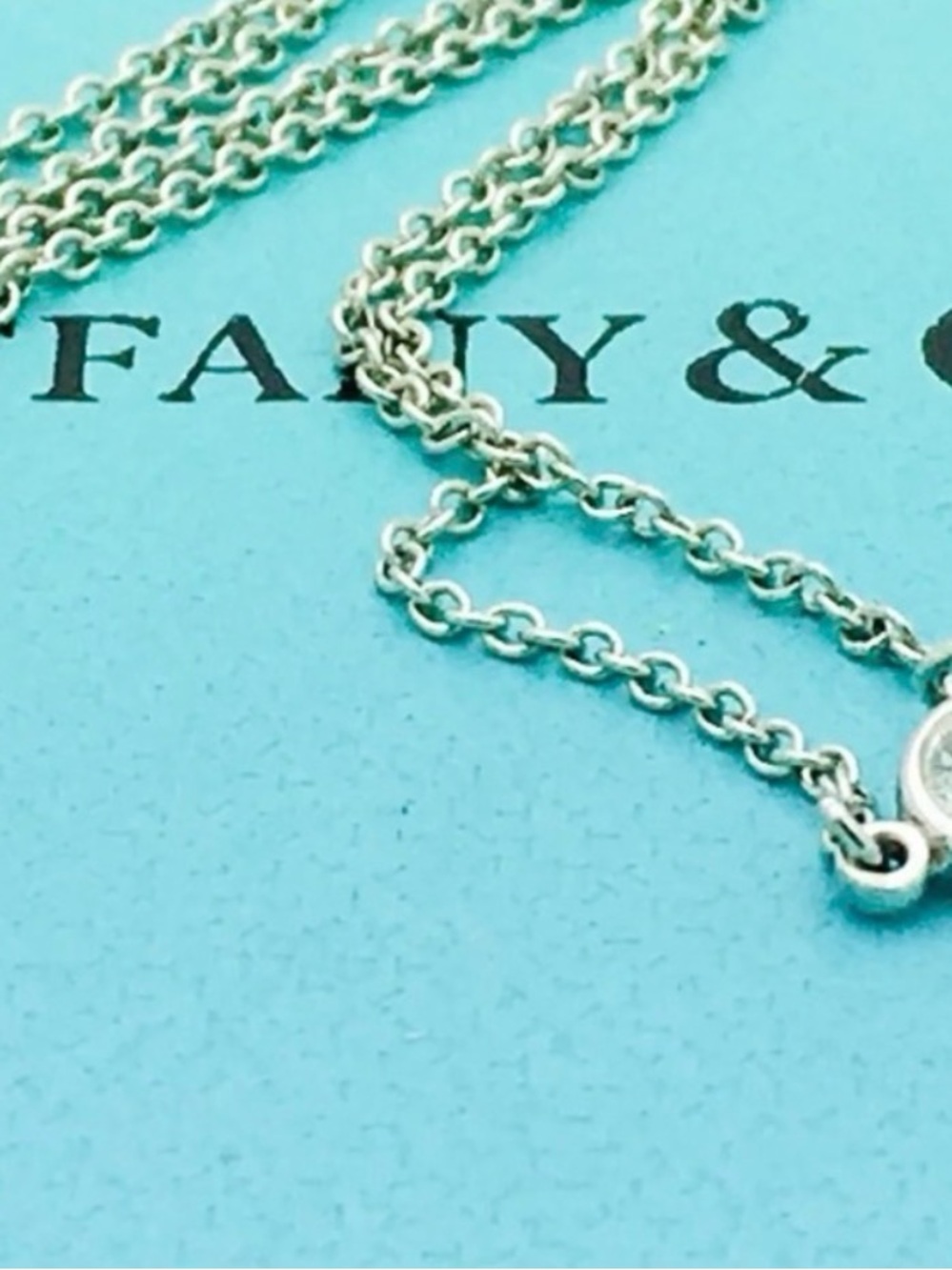 Tiffany & Co 0.17 TCW Diamond By The Yard Necklace - Picture 2 of 4
